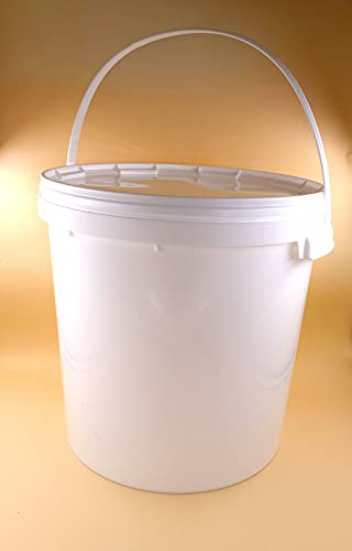 Zschopautaler-Imker Druckdeckeleimer 20 Liter Hobbock mit Kunststoffgriff für 25kg Honig von Zschopautaler-Imker