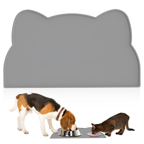 Zssxysm Silikon-Futtermatten für Hund & Katze, wasserdichte Haustierfutter Matte, 35×60CM Napfunterlage Haustiere, rutschfeste Futterunterlage, Welpenunterlagen waschbar, Haustierbedarf Zssxysm Silikon-Futtermatten für Hund & Katze, wasserdichte Haustierfutter Matte, 35×60CM Napfunterlage Haustiere, rutschfeste Futterunterlage, Welpenunterlagen waschbar, Haustierbedarf von Zssxysm