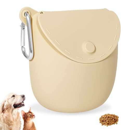 Zssxysm Leckerlibeutel aus Silikon für Hunde, Futterbeutel Hundetraining für kleine Hunde mit Clip an der Taille, Gürteltasche Trainer für Hunde, Hundezubehör für Training, Spaziergänge Zssxysm Leckerlibeutel aus Silikon für Hunde, Futterbeutel Hundetraining für kleine Hunde mit Clip an der Taille, Gürteltasche Trainer für Hunde, Hundezubehör für Training, Spaziergänge von Zssxysm