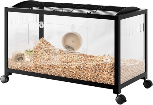 Zstar Hamsterkäfig mit Rädern, Großer Rattenkäfig Nagerkäfig aus Metall,Stapelbar mit Zugang von oben, Belüfteter Haustier-Mäusekäfig mit Vordertür Hamsterhaus für Nager,Meerschweinchen,96 x 47 x 50cm Zstar Hamsterkäfig mit Rädern, Großer Rattenkäfig Nagerkäfig aus Metall,Stapelbar mit Zugang von oben, Belüfteter Haustier-Mäusekäfig mit Vordertür Hamsterhaus für Nager,Meerschweinchen,96 x 47 x 50cm von Zstar