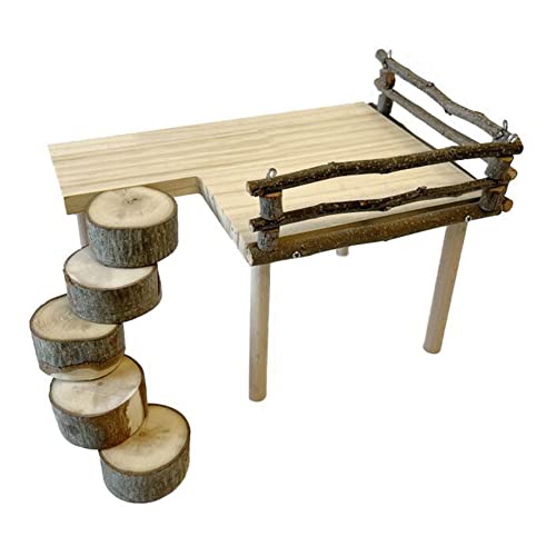 Zstar Hamsterplattform Holzhamster Kletterplattform Holzständer Regal für Hamster, Kleiner Haustierspielplatz Kletterzubehör Hamster Aktivität Plattform mit Leiter Hamster Käfig Zubehör Zstar Hamsterplattform Holzhamster Kletterplattform Holzständer Regal für Hamster, Kleiner Haustierspielplatz Kletterzubehör Hamster Aktivität Plattform mit Leiter Hamster Käfig Zubehör von Zstar