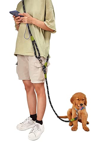 Hundeleine, 2,3 m, Seil, reflektierend, für große, mittelgroße und kleine Hunde, zum Spazierengehen, Joggen und Laufen Hundeleine, 2,3 m, Seil, reflektierend, für große, mittelgroße und kleine Hunde, zum Spazierengehen, Joggen und Laufen von Zttark