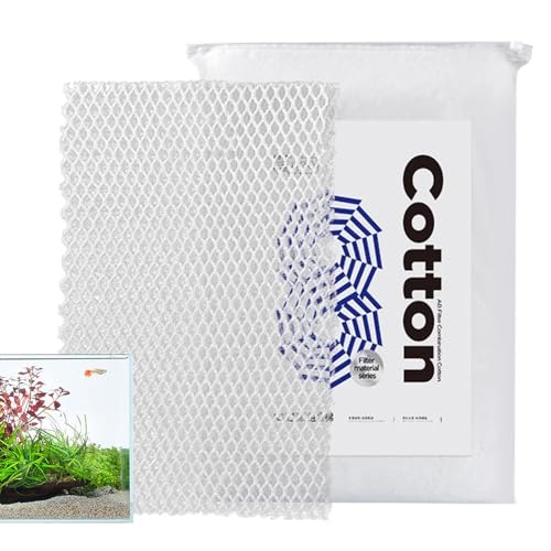 Zuasdvnk Aquarium Filterseide, Teichfiltermedien Filterseide, Schneidbare Baumwollfilterpads für Wasserreinigung, Aquarium Filtermedien, Teichfilterpad Zuasdvnk Aquarium Filterseide, Teichfiltermedien Filterseide, Schneidbare Baumwollfilterpads für Wasserreinigung, Aquarium Filtermedien, Teichfilterpad von Zuasdvnk
