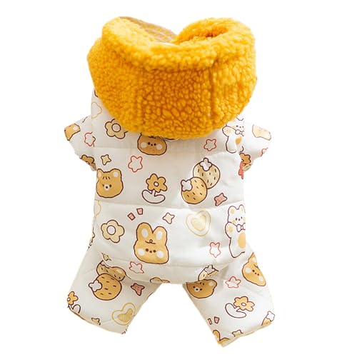 Zuasdvnk Dicke Winter-Katzenbekleidung, warme Hundekleidung für kleine Hunde, bequemer Winter-Kleidung mit Tiermuster, Welpenbekleidung zum Spielen, Laufen, kaltes Wetter Zuasdvnk Dicke Winter-Katzenbekleidung, warme Hundekleidung für kleine Hunde, bequemer Winter-Kleidung mit Tiermuster, Welpenbekleidung zum Spielen, Laufen, kaltes Wetter von Zuasdvnk