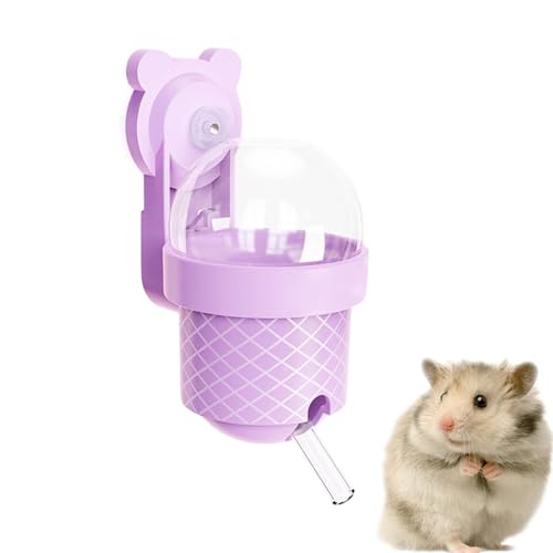 Zuasdvnk Hamster-Wasserflasche für Glastank, kein Tropfen, kleine Haustier-Wasserflaschen für Käfig, kleine Tier-Bewässerungszubehör für Meerschweinchen, Hasen, Chinchillas, Igel von Zuasdvnk