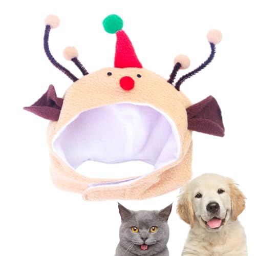 Zuasdvnk Hunde-Weihnachtsmütze, Elchmütze für Hunde - Weihnachtsbaum Plüsch Katzenmütze - Niedliches Hundekostüm, Haustierhut für kaltes Wetter für Urlaub, Treffen, Fotografie-Requisite Zuasdvnk Hunde-Weihnachtsmütze, Elchmütze für Hunde - Weihnachtsbaum Plüsch Katzenmütze - Niedliches Hundekostüm, Haustierhut für kaltes Wetter für Urlaub, Treffen, Fotografie-Requisite von Zuasdvnk