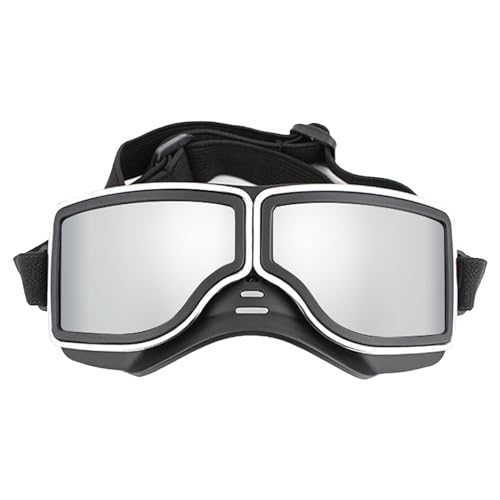 Zuasdvnk Hundebrillen,Brillen für Hunde - UV-Schutzbrille mit verstellbarem Riemen für Hunde - Wind-, Staub- und Nebelschutz, Augenschutz, Haustierbrille für Motorradfahren, Reiten, Wandern, Schwimmen von Zuasdvnk