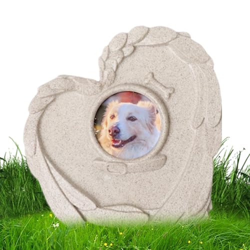 Zuasdvnk Hundegrabstein | Individueller Grabmarker Für Hunde | Friedhofsstein Mit Bildrahmen Und Sympathie-Andenken Zur Grabgestaltung Zuasdvnk Hundegrabstein | Individueller Grabmarker Für Hunde | Friedhofsstein Mit Bildrahmen Und Sympathie-Andenken Zur Grabgestaltung von Zuasdvnk