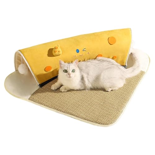 Zuasdvnk Katzentunnel,Katzentunnel für Hauskatzen,Innovatives weiches Katzenbett Tunnel-Kätzchenbett | Vielseitige Katzenspieltunnel, Katzenröhren für Unterhaltung, Tiefschlaf und Bewegung von Zuasdvnk