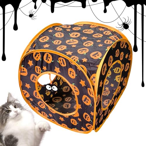 Zuasdvnk Katzentunnel für Indoor-Katzen, zusammenklappbares Peek-Loch, Haustier-Spielzeug, -Muster, Katzenhöhle für Indoor-Übungen, Katzenanreicherungsspielzeug für Katzen, Kätzchen, Kaninchen, Zuasdvnk Katzentunnel für Indoor-Katzen, zusammenklappbares Peek-Loch, Haustier-Spielzeug, -Muster, Katzenhöhle für Indoor-Übungen, Katzenanreicherungsspielzeug für Katzen, Kätzchen, Kaninchen, von Zuasdvnk