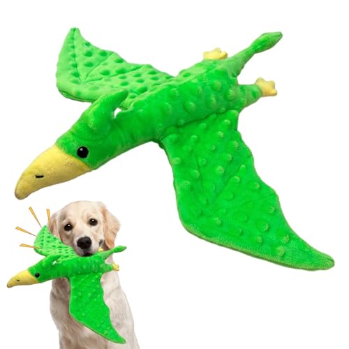 Zuasdvnk Kauspielzeug für Hunde – Hundespielzeug für aggressive Kauer, Pterosaurier-Design, quietschendes Plüschspielzeug für aggressive Kauer, Leckerli-Spielzeug, Hundespielzeug für aggressive Kauer Zuasdvnk Kauspielzeug für Hunde – Hundespielzeug für aggressive Kauer, Pterosaurier-Design, quietschendes Plüschspielzeug für aggressive Kauer, Leckerli-Spielzeug, Hundespielzeug für aggressive Kauer von Zuasdvnk