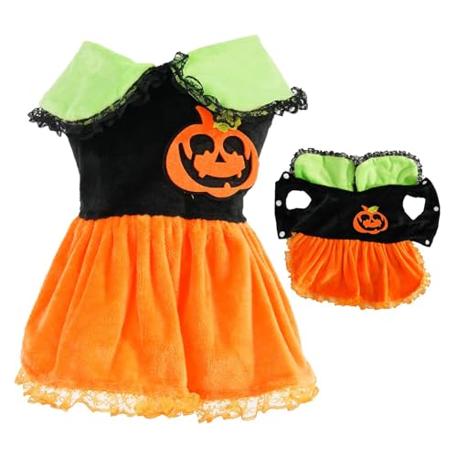 Zuasdvnk -Kostüm für Hunde – Halloween- -Tutu, Urlaubs-Hundekleidung, -Kürbisrock-Outfit für kleine und Mädchen, Welpen, Haustiere Zuasdvnk -Kostüm für Hunde – Halloween- -Tutu, Urlaubs-Hundekleidung, -Kürbisrock-Outfit für kleine und Mädchen, Welpen, Haustiere von Zuasdvnk