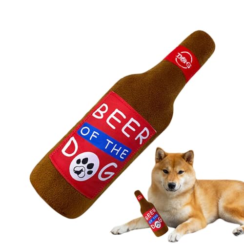 Zuasdvnk Plüschspielzeug für Aggressive Kauen, plüschige, quietschende Hundespielzeug - Ausgestopfte Bierflasche kauen Quietschplätze,Pet Supplies Welpe thething, Anreicherung interaktiver Spiele für Zuasdvnk Plüschspielzeug für Aggressive Kauen, plüschige, quietschende Hundespielzeug - Ausgestopfte Bierflasche kauen Quietschplätze,Pet Supplies Welpe thething, Anreicherung interaktiver Spiele für von Zuasdvnk