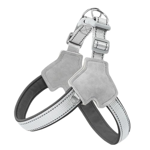 Zuasdvnk Reflektierendes Hundegeschirr, Y-Form, kein Ziehen, Frontclip, reflektierend, bequem, verstellbar, Welpen-Walking-Trainingszubehör für Freunde, Liebhaber Zuasdvnk Reflektierendes Hundegeschirr, Y-Form, kein Ziehen, Frontclip, reflektierend, bequem, verstellbar, Welpen-Walking-Trainingszubehör für Freunde, Liebhaber von Zuasdvnk