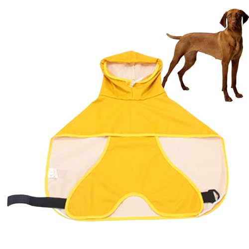 Zuasdvnk Regenmantel mit Kapuze | Mehrzweck-Regenponcho für Haustiere, wasserdicht, gelbe Hundekleidung, modischer Regenponcho für Spaziergänge, Reisen, Alltag Zuasdvnk Regenmantel mit Kapuze | Mehrzweck-Regenponcho für Haustiere, wasserdicht, gelbe Hundekleidung, modischer Regenponcho für Spaziergänge, Reisen, Alltag von Zuasdvnk