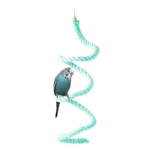 Zuasdvnk Vogelseilbarsch, Seilstange für Vogelkäfige | Flexibler Papageienstange für großen Vogel | Macaw Swing Ladder Bite-resistente Flexible Standstock Zuasdvnk Vogelseilbarsch, Seilstange für Vogelkäfige | Flexibler Papageienstange für großen Vogel | Macaw Swing Ladder Bite-resistente Flexible Standstock von Zuasdvnk