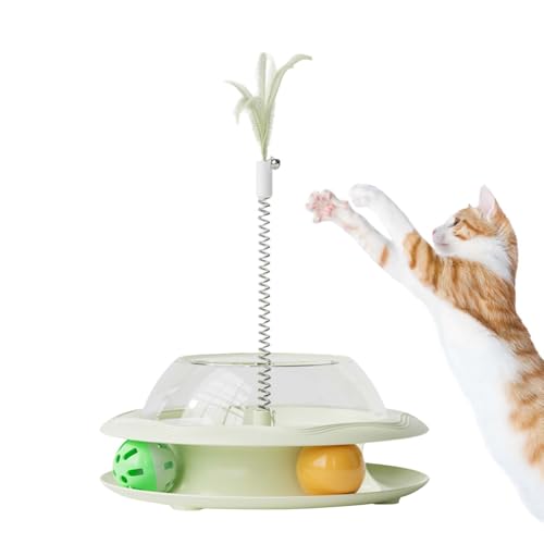 Zubehors Katzen Leckerli Spender Spielzeug | Interaktiver Leckerli Spender Für Katzen Mit Federangel Und Bällen | Unterhaltsamer Futterautomat Für Training Und Indoor Spiel | Bewegungsförderndes Zubehors Katzen Leckerli Spender Spielzeug | Interaktiver Leckerli Spender Für Katzen Mit Federangel Und Bällen | Unterhaltsamer Futterautomat Für Training Und Indoor Spiel | Bewegungsförderndes von Zubehors