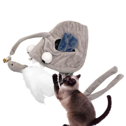 Zubehors Katzenkopfbedeckung, Katzenspielzeug Kopffeder - Interaktives Katzenspielzeug für den Innenbereich mit Feder - Tragbares Katzenspielzeug für Hauskatzen, interaktiver Katzenspielzeugstab, Zubehors Katzenkopfbedeckung, Katzenspielzeug Kopffeder - Interaktives Katzenspielzeug für den Innenbereich mit Feder - Tragbares Katzenspielzeug für Hauskatzen, interaktiver Katzenspielzeugstab, von Zubehors