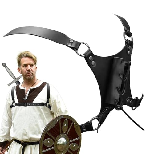 Zubehors Schulterholster | PU Leder Schulterhalfter Gurt | Reisezubehör für Verschiedene Anlässe wie Urlaub Halloween Herbst Gothic Cosplay und Renaissance Partys Zubehors Schulterholster | PU Leder Schulterhalfter Gurt | Reisezubehör für Verschiedene Anlässe wie Urlaub Halloween Herbst Gothic Cosplay und Renaissance Partys von Zubehors