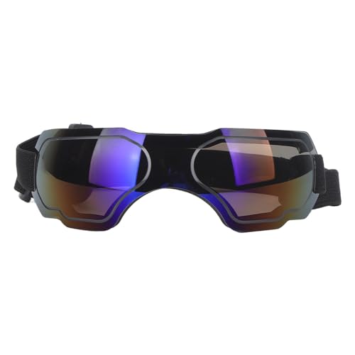 Zudoo Hundesonnenbrille, Haustierbrille, Leicht, UV-Schutz, Atmungsaktiv, Weich, Faltbar, für den Außenbereich (Blau) von Zudoo