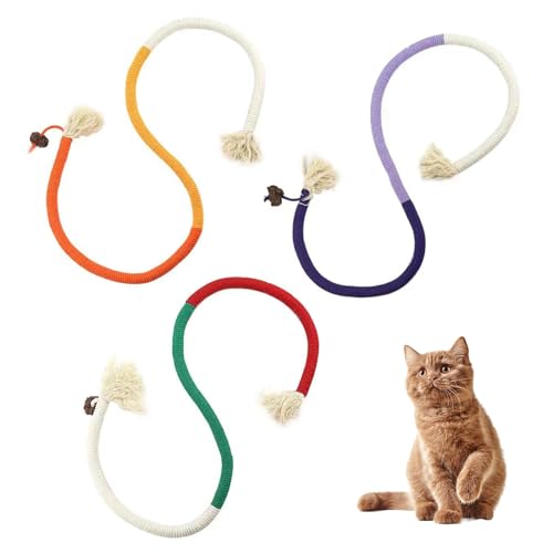 Zueyen Katzenminze-Spielzeug zum Beißen von Kätzchen, Kauspielzeug für Kätzchen, Katzenspielzeug, Beißseil, Katzenminze, Kauseil für Katzen, um ihre Zähne zu reinigen und Stress abzubauen Zueyen Katzenminze-Spielzeug zum Beißen von Kätzchen, Kauspielzeug für Kätzchen, Katzenspielzeug, Beißseil, Katzenminze, Kauseil für Katzen, um ihre Zähne zu reinigen und Stress abzubauen von Zueyen
