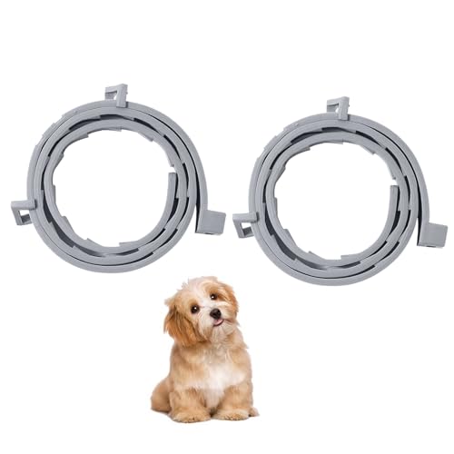 2 Stück Hundehalsband, sicher, wasserdicht und verstellbar, geeignet für kleine, mittlere und große Haustiere (62 cm) von ZukZythepsor