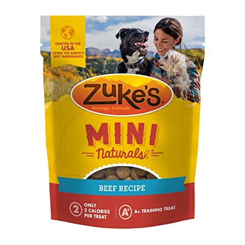 Zuke's Mini Naturals Dog Training Treats Beef Recipe, Soft Dog Treats - 16 oz. Pouch von Zuke's