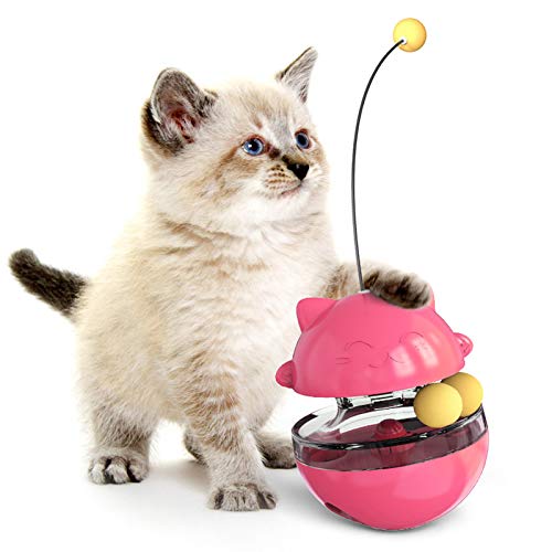 ZumZup Interaktives Spielzeug für Katzen enthält ausgewogenes interaktives Spielzeug für den Innenbereich, Katzenspielzeug mit rotierenden Katzenminze-Bällen für Katzenspielzeug, Stil D von ZumZup