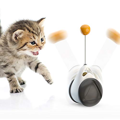 ZumZup Interaktives Spielzeug für Katzen enthält ausgewogenes interaktives Spielzeug für den Innenbereich, Katzenspielzeug mit rotierenden Katzenminze-Bällen für Katzenspielzeug, Stil E von ZumZup