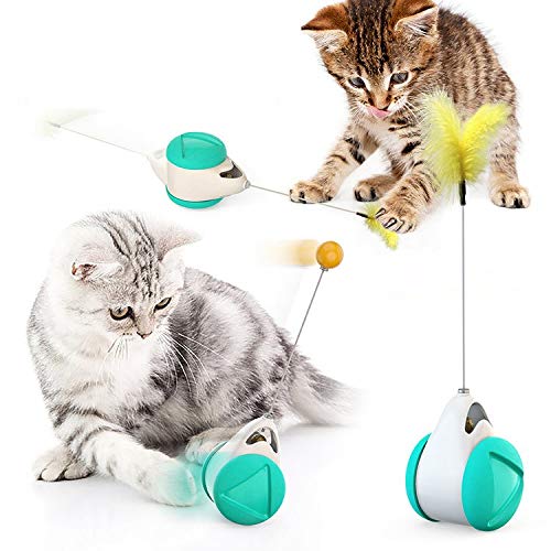 ZumZup Interaktives Spielzeug für Katzen enthält ausgewogenes interaktives Spielzeug für den Innenbereich, Katzenspielzeug mit rotierenden Katzenminze-Bällen für Katzenspielzeug, Stil F von ZumZup