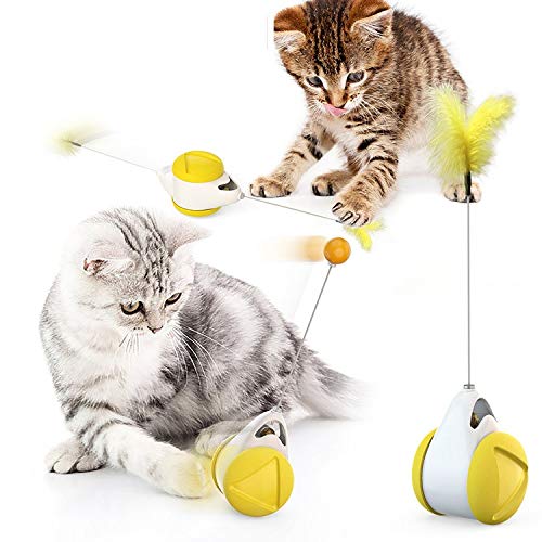 ZumZup Interaktives Spielzeug für Katzen enthält ausgewogenes interaktives Spielzeug für den Innenbereich, Katzenspielzeug mit rotierenden Katzenminze-Bällen für Katzenspielzeug, Stil G von ZumZup