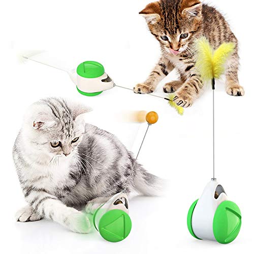 ZumZup Interaktives Spielzeug für Katzen enthält ausgewogenes interaktives Spielzeug für den Innenbereich, Katzenspielzeug mit rotierenden Katzenminze-Bällen für Katzenspielzeug, Stil H von ZumZup