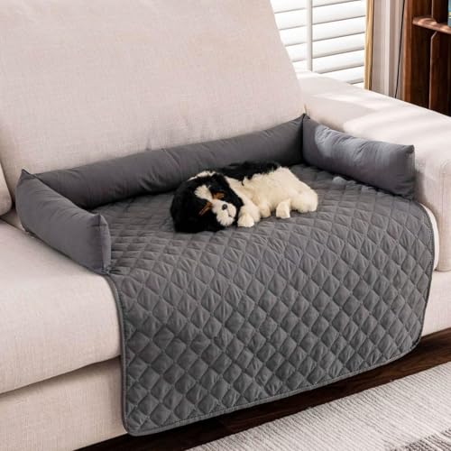 Zumylea Heatrelief Cooling Dog Bed, Self Cool Dog Sofa Mat with Ice Silk Fabric, Durable&Easy to Clean Pet Coolings Mat for Kennel, Bed, Floor, Car, Sofa (Dark Gray, M（29.5 * 47.2in/75 * 120cm）) von Zumylea