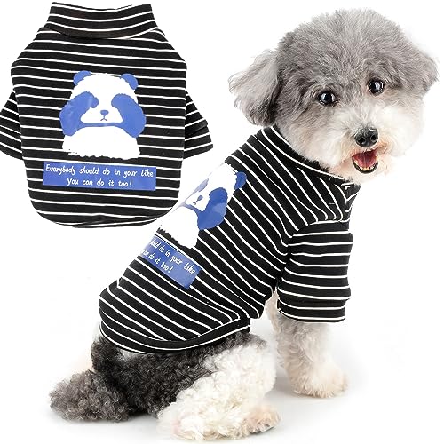 Zunea Gestreiftes Hunde Sweatshirt Mantel für Kleine Hunde Winter Herbst Warmer Pullover Sweater Welpenpullover Rollkragen Thermo-Pullover Kaltes Wetter Mantel für Haustier Chihuahua Schwarz M Zunea Gestreiftes Hunde Sweatshirt Mantel für Kleine Hunde Winter Herbst Warmer Pullover Sweater Welpenpullover Rollkragen Thermo-Pullover Kaltes Wetter Mantel für Haustier Chihuahua Schwarz M von Zunea