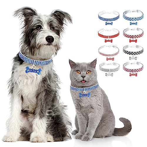 Zunea Halskette für Kleine Hunde Katzen Modisch Glitzernd Kristall Diamant Welpen Halsketten Elastisch Verstellbar Knochenanhänger Haustier Kätzchen Chihuahua Hochzeit Geburtstag Party Schmuck Blau L Zunea Halskette für Kleine Hunde Katzen Modisch Glitzernd Kristall Diamant Welpen Halsketten Elastisch Verstellbar Knochenanhänger Haustier Kätzchen Chihuahua Hochzeit Geburtstag Party Schmuck Blau L von Zunea