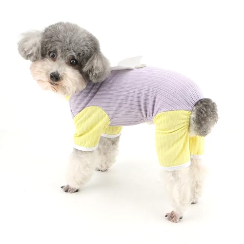 Zunea Hunde-Pyjama, Kleidung für kleine Hunde, mit Ring für die Leine, niedlicher Engelsflügel, Welpen-Pyjama, weich, atmungsaktiv, Schlafoverall, Outfits, Größe XS/S, Haustier-Pyjama, Chihuahua Zunea Hunde-Pyjama, Kleidung für kleine Hunde, mit Ring für die Leine, niedlicher Engelsflügel, Welpen-Pyjama, weich, atmungsaktiv, Schlafoverall, Outfits, Größe XS/S, Haustier-Pyjama, Chihuahua von Zunea