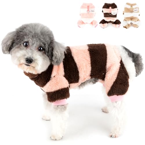 Zunea Hunde Pyjama Overall für Kleine Hunde Katze Sherpa Fleece Wintermäntel Pullover Schlafanzug mit D-Ring Weich Warm Pullover Mantel Welpen Schlafkleidung Kaltes Wetter Haustier Kleidung Wein XL Zunea Hunde Pyjama Overall für Kleine Hunde Katze Sherpa Fleece Wintermäntel Pullover Schlafanzug mit D-Ring Weich Warm Pullover Mantel Welpen Schlafkleidung Kaltes Wetter Haustier Kleidung Wein XL von Zunea