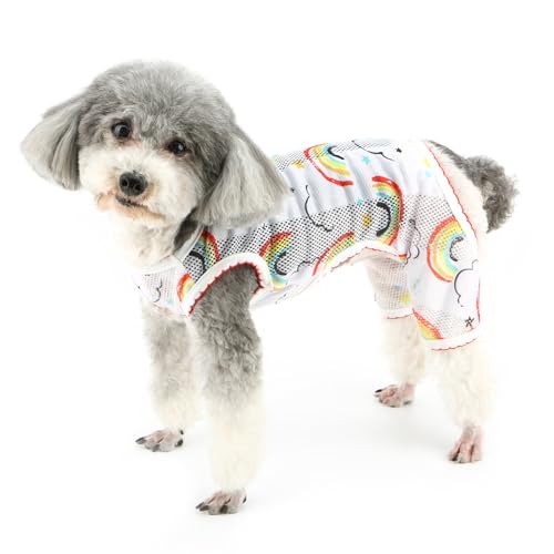 Zunea Hunde-Pyjama für kleine Hunde, Mädchen, Jungen, Sommer, Welpen, Schlafanzug, Kleidung, weich, atmungsaktiv, Netzstoff, leicht, kühlend, Haustier-Overall, Outfits, Schlafkleidung für Chihuahua, Zunea Hunde-Pyjama für kleine Hunde, Mädchen, Jungen, Sommer, Welpen, Schlafanzug, Kleidung, weich, atmungsaktiv, Netzstoff, leicht, kühlend, Haustier-Overall, Outfits, Schlafkleidung für Chihuahua, von Zunea