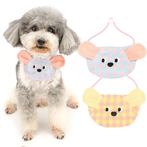 Zunea 2PCS Hunde Kopftücher für Kleine Hunde Sommer Hundehalstücher Weich Niedliches Muster Taschentuch Verstellbar Waschbar Haustier Hunde Katzen Halstuch Chihuahua Yorkie Halstuch S Zunea 2PCS Hunde Kopftücher für Kleine Hunde Sommer Hundehalstücher Weich Niedliches Muster Taschentuch Verstellbar Waschbar Haustier Hunde Katzen Halstuch Chihuahua Yorkie Halstuch S von Zunea