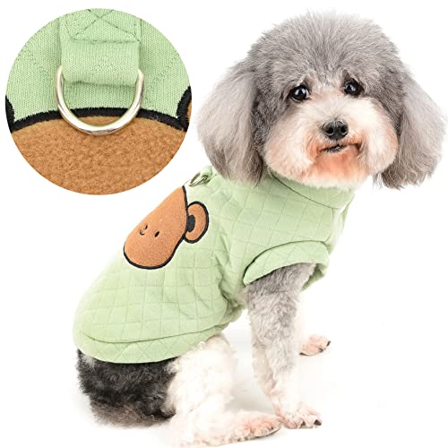 Zunea Hundejacke für Kleine Hunde Wintermantel Welpenkleidung Weiche Warme Hundeweste Pullover mit D-Ring für Geschirr Leine Bärenmuster Kaltes Wetter Haustier Chihuahua Yorkie Bekleidung Grün XXL Zunea Hundejacke für Kleine Hunde Wintermantel Welpenkleidung Weiche Warme Hundeweste Pullover mit D-Ring für Geschirr Leine Bärenmuster Kaltes Wetter Haustier Chihuahua Yorkie Bekleidung Grün XXL von Zunea