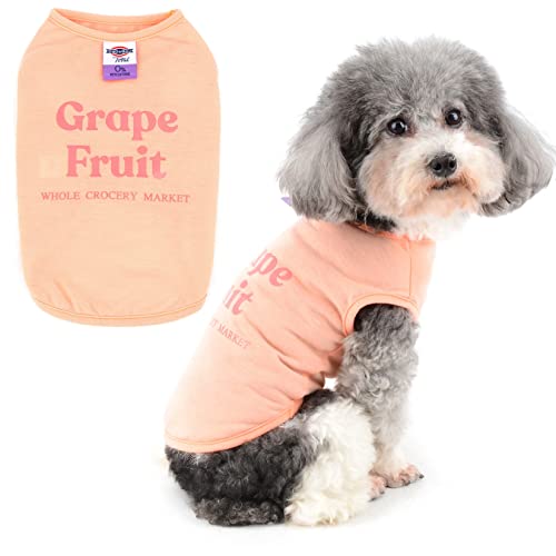 Zunea Hundeshirts für kleine Hunde Sommer Welpen Kleidung Tee Shirt Weich Atmungsaktiv Weste T-Shirt Cool Ärmellos Tank Top Pullover Haustier Mädchen Junge Kleidung Chihuahua Bekleidung Rosa XL von Zunea