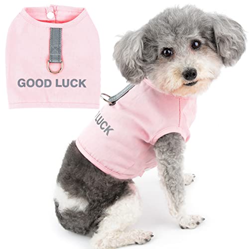 Zunea Hundewestengeschirr für kleine Hunde, Mädchen, Jungen, kein Ziehen, Welpenkleidung mit D-Ring, Glücksmuster, Sommer, Tank-Top, Haustier, Katzengeschirr, Weste für Chihuahua, Yorkie, Rosa, XL Zunea Hundewestengeschirr für kleine Hunde, Mädchen, Jungen, kein Ziehen, Welpenkleidung mit D-Ring, Glücksmuster, Sommer, Tank-Top, Haustier, Katzengeschirr, Weste für Chihuahua, Yorkie, Rosa, XL von Zunea