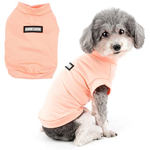 Zunea Kleine Hunde Shirts Schnell Trocknen Sommer T-Shirts Kühlende Welpenkleidung Weiche Ärmellose Weste Tank Top Atmungsaktiv Dehnbar Chihuahua Bekleidung Sonnenschutz für heißes Wetter Rosa XXL Zunea Kleine Hunde Shirts Schnell Trocknen Sommer T-Shirts Kühlende Welpenkleidung Weiche Ärmellose Weste Tank Top Atmungsaktiv Dehnbar Chihuahua Bekleidung Sonnenschutz für heißes Wetter Rosa XXL von Zunea