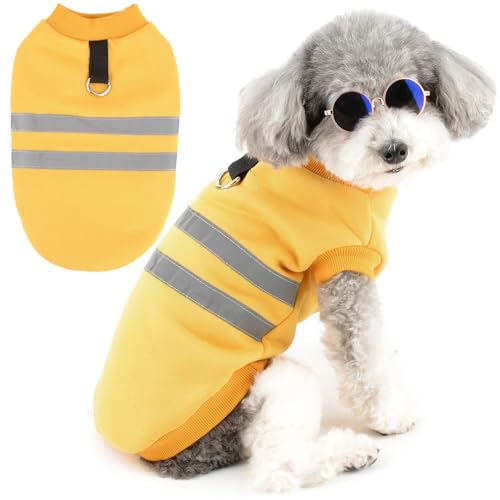 Zunea Reflektierende Hundejacke, Mäntel für kleine Hunde, Mädchen, Jungen, Winter, Herbst, Welpen, Kleidung mit Leine, Ring, Pullover, Sweatshirts, weich, warm, kaltes Wetter, Haustierbekleidung für Zunea Reflektierende Hundejacke, Mäntel für kleine Hunde, Mädchen, Jungen, Winter, Herbst, Welpen, Kleidung mit Leine, Ring, Pullover, Sweatshirts, weich, warm, kaltes Wetter, Haustierbekleidung für von Zunea