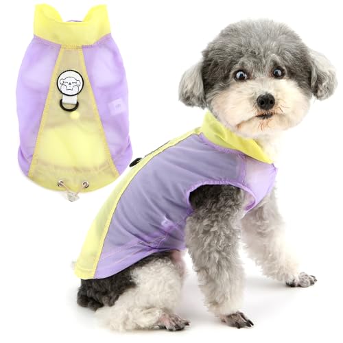 Zunea Sommer-Hunde-Shirts für kleine Hunde, mit UV-Sonnenschutz, weiche Welpenweste mit Ring für die Leine, Größe XS/S, Haustier-T-Shirt, ärmelloses Tank-Top, leichtes Basic-T-Shirt für Chihuahua Zunea Sommer-Hunde-Shirts für kleine Hunde, mit UV-Sonnenschutz, weiche Welpenweste mit Ring für die Leine, Größe XS/S, Haustier-T-Shirt, ärmelloses Tank-Top, leichtes Basic-T-Shirt für Chihuahua von Zunea