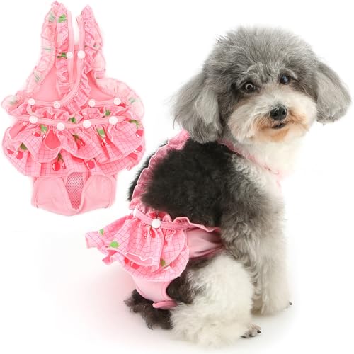 Zunea Waschbare Windeln für kleine Hündinnen für XS/S, verstellbare Strapse, wiederverwendbar, für Welpen, Sanitärwindelrock, niedliche Windeln, Höschen für Hunde, Chihuahua, Yorkie, Pink, Größe XXL Zunea Waschbare Windeln für kleine Hündinnen für XS/S, verstellbare Strapse, wiederverwendbar, für Welpen, Sanitärwindelrock, niedliche Windeln, Höschen für Hunde, Chihuahua, Yorkie, Pink, Größe XXL von Zunea
