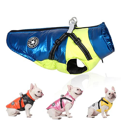 Zunea wasserdichte Winterjacken mit Geschirr für Kleine Mittelgroße Hunde Wintermäntel Reflektierender Reißverschluss Welpenkleidung Warm Gepolstert Haustier Bekleidung für Chihuahua Yorkie Blau XXL Zunea wasserdichte Winterjacken mit Geschirr für Kleine Mittelgroße Hunde Wintermäntel Reflektierender Reißverschluss Welpenkleidung Warm Gepolstert Haustier Bekleidung für Chihuahua Yorkie Blau XXL von Zunea