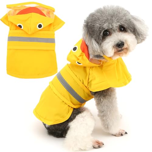 Zunea Wasserdichter Hunde-Regenmantel mit Kapuze für Kleine und Mittelgroße Hunde Leicht Reflektierend Regenjacke Poncho mit Loch für die Leine Zupf Lustige Entenkostüme Regenbekleidung Gelb XXL Zunea Wasserdichter Hunde-Regenmantel mit Kapuze für Kleine und Mittelgroße Hunde Leicht Reflektierend Regenjacke Poncho mit Loch für die Leine Zupf Lustige Entenkostüme Regenbekleidung Gelb XXL von Zunea
