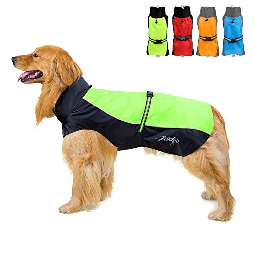 Zunea Wasserdichter Regenmantel für Mittelgroße und Große Hunde Reflektierend Regenjacke Leicht Winddicht Netzfutter Regenschutz Kleidung für Outdoor Wandern, Bekleidung für nasse Tage Grün 9XL Zunea Wasserdichter Regenmantel für Mittelgroße und Große Hunde Reflektierend Regenjacke Leicht Winddicht Netzfutter Regenschutz Kleidung für Outdoor Wandern, Bekleidung für nasse Tage Grün 9XL von Zunea