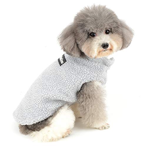 Zunea Wintermantel für kleine Hunde Warm Fleece Hundejacken Welpen Kapuzenpullis Hundekleidung Haustier Kleidung für Chihuahua Katzen Puppia Grau S Zunea Wintermantel für kleine Hunde Warm Fleece Hundejacken Welpen Kapuzenpullis Hundekleidung Haustier Kleidung für Chihuahua Katzen Puppia Grau S von Zunea
